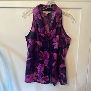 Banana Republic Floral Halter Top Size 6